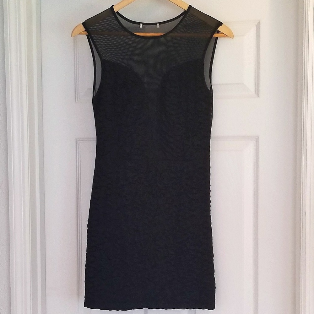 Black sheer sexy dress